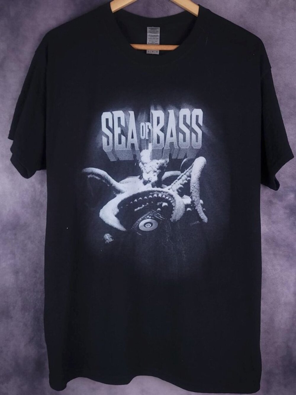 Sea of Bass EDM festival black t-shirt
